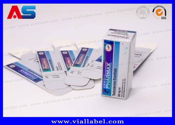 Holographische 10ml Flaschenbox mit recycelbarem PET-Einsatz