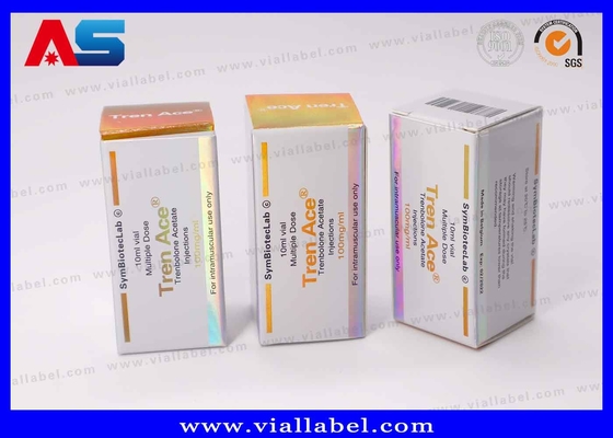 10 ml Lasereffekt anpassbare Kartons für pharmazeutische Durchstechflaschen