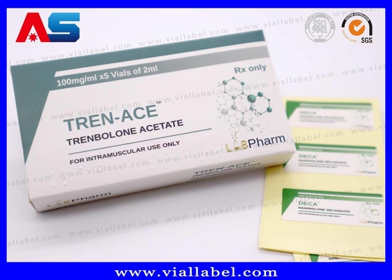 LabPharma Pharma Printed 10ml Papierkarton und Flaschenetikett mit Durchstechflaschen-Set