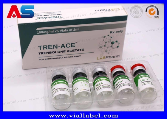 LabPharma Pharma Printed 10ml Papierkarton und Flaschenetikett mit Durchstechflaschen-Set