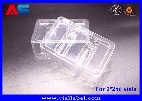 HCG-Flaschenboxen (57x57x25mm) mit PVC-Blaseninsatz. MOQ 500. Fabrikpreis.