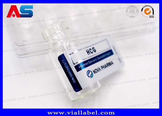 2ml kleine Injektionsflaschenetikett, mattes, kundenspezifisches HCG-Fläschchenetikett für den Pharmaverpackungsdruck