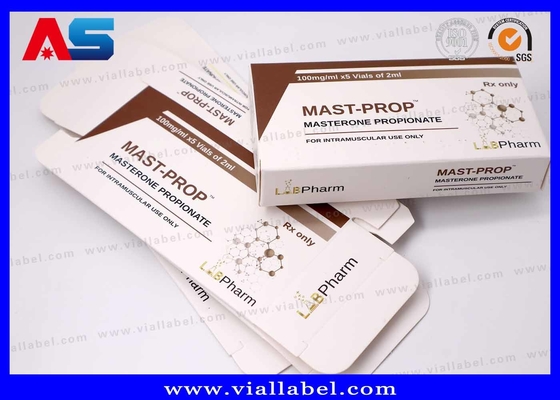 10 ml Kleine Schachtel für Injektionsflaschen, Matte Testmischung auf individuelle Weise Fläschchen Karton Druck für pharmazeutische Verpackung