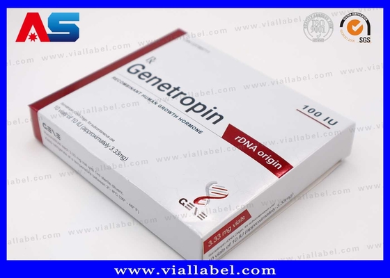 Anti-Aging 191AA Injektion Kleine 3ml Vials Pharmazeutische Box und Etiketten Druck Genetropin