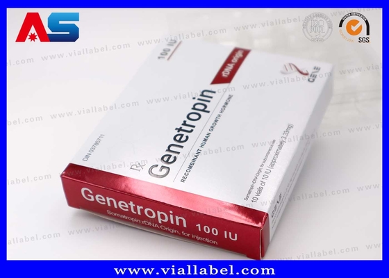 Anti-Aging 191AA Injektion Kleine 3ml Vials Pharmazeutische Box und Etiketten Druck Genetropin
