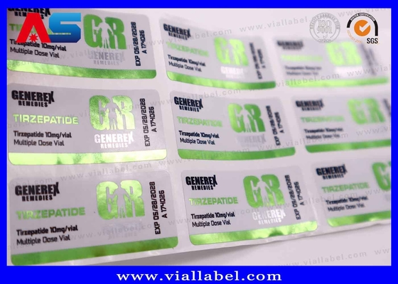 Semaglutide 2 mg / 5 mg Packung Aufkleber Kleine Flaschenetiketten mit umweltfreundlichen Eigenschaften und wasserdichtem Design