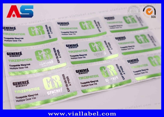 Semaglutide 2 mg / 5 mg Packung Aufkleber Kleine Flaschenetiketten mit umweltfreundlichen Eigenschaften und wasserdichtem Design