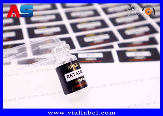 Kleines Flaschenetikett für Injektionsöle Aufkleber, Hcg-Flaschen Aufkleber Druck individuelles Logo