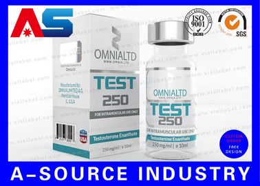 Phiole RX 10ml beschriftet silberne Folie metallisches Drucken für Laboreinspritzungs-Mehrfach-Dosis-Phiole Boldenone Undecenoate