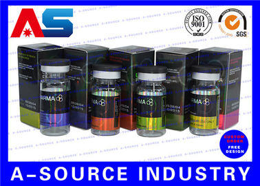 10 ml Durchstechflaschen Dosen Bodybuilding Karton Hologramm-Laserdruck mit Klebeetikett Enanthat-Papierboxen
