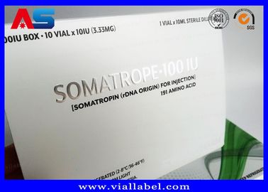 Somatropin Bodybuilding Hcg Tabletten Pillen für individuelle Zwecke Karton für Medikamente Karton Papierkarton Silberfolie