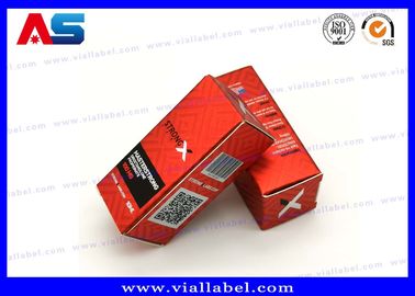 Rote 10 ml Durchstechflaschen für Öle Durchstechflaschen Peptidverpackung Größe 3*3*6CM 10 ml Flaschenetiketten