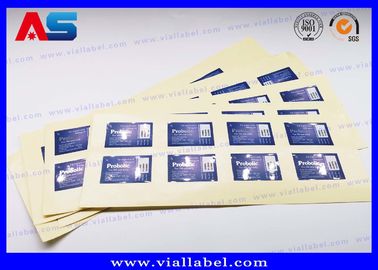 Gold- / Silberfolie Aufkleber 5ml Peptidflaschen Etiketten Drucken Matte Lamination Fläschchen Aufkleber Hersteller für Pharmazeutika