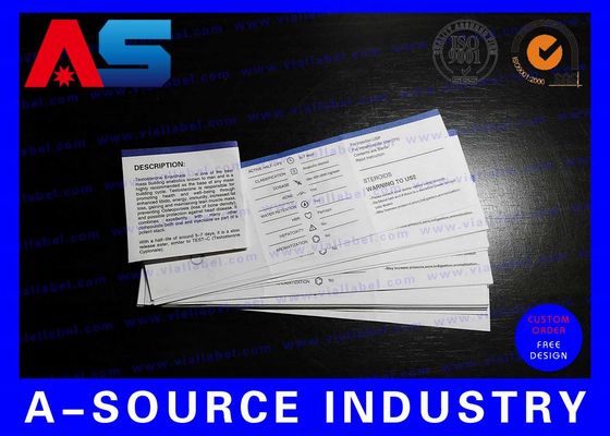 Pharma-Papier-Flyer-Druck für Peptid-Bodybuilding-Öl-Gebrauchsanweisung-Druck