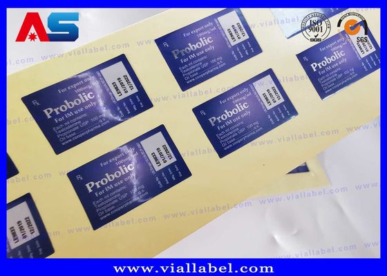 Pharmazeutische Laser-Hologramm-Klebflaschenetiketten für 3 ml / 2 ml Peptidverpackungen mit Plastikbecher