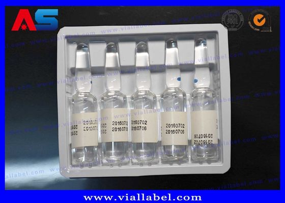 Öle Ampullen 1 ml Plastik Blister Verpackung PVC / PET Material Weiße Farbe kundenspezifisch hergestellte Kunststoffschachtel