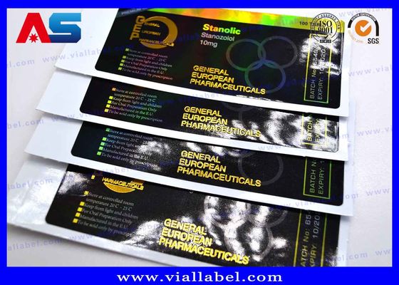 Starke Klebeetiketten CMYK für selbstklebende Aufkleber Glasphiolen Peptid Bodybuildings
