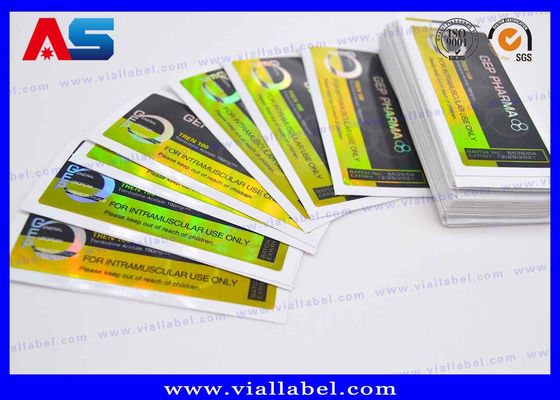 Kundenspezifische Phiole 10ml beschriftet Hologramm