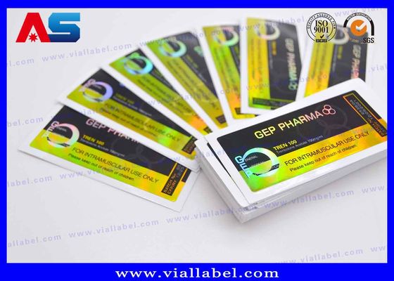 Für Boldenone Undecylenate Fläschchen 10ml Benutzerdefinierte Hologramm-Aufkleber Starker Klebstoff 10ml Fläschchen-Etiketten mit Hologramm-Laser-Effekt Benutzerdefinierte Größe