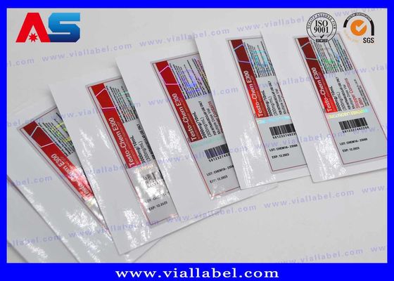 Kundenspezifische Phiole 10ml beschriftet Hologramm