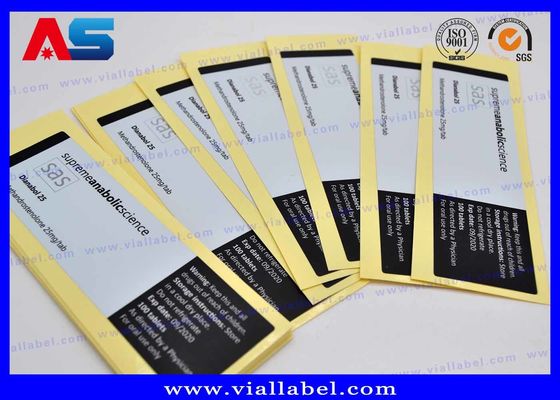 CMYK-Druck Holographische HCG-Flaschenetikette Dicke 50um 100 Tablettenetikett