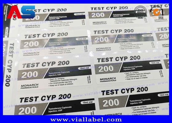 CMYK, das 10ml kundenspezifischen Vial Labels For Glass Medicine druckt, füllt ab