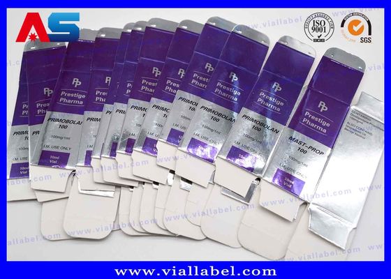 Bodybuilding / Test Enanthate Kundenspezifische Verpackungskisten Druck mit freiem Design 10ml Flaschenetiketten