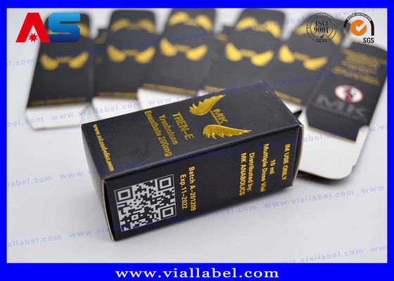 MK Pharmaceutical 10 ml Flaschenkästen mit Goldfolie, aufgestelltes Logo, für kleine Durchstechflaschen