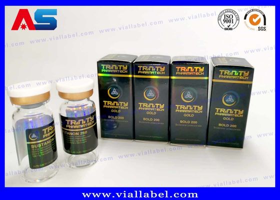 Laser-Hologramm-Panton-Farblabor-Klein-Flaschen-Boxen und Etiketten Bodybuilding-Verpackungsboxen