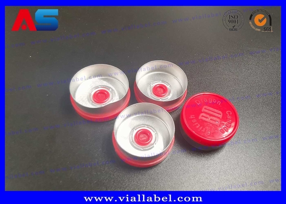 20mm Plastik- Aluminium-Flip Off Cap With Engraved Logo