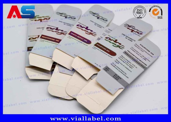 Benutzerdefinierte Hologramm-Vial-Aufbewahrungsbox Druck 10ml Vial-Boxen und Verpackung / kleine Verpackungsboxen