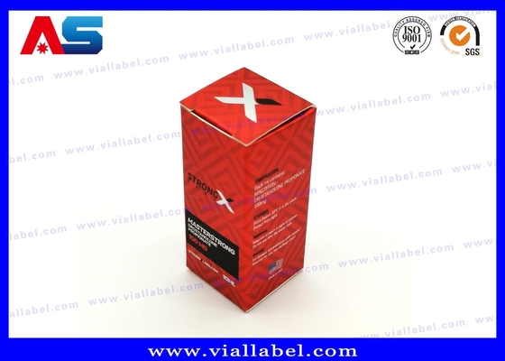 Papierverpackenkästen der Phiolen-10ml, Papier-Phiolen-Kasten des Hologramm-10ml mit fertigen Muscle Growth/Testosteron kundenspezifisch an