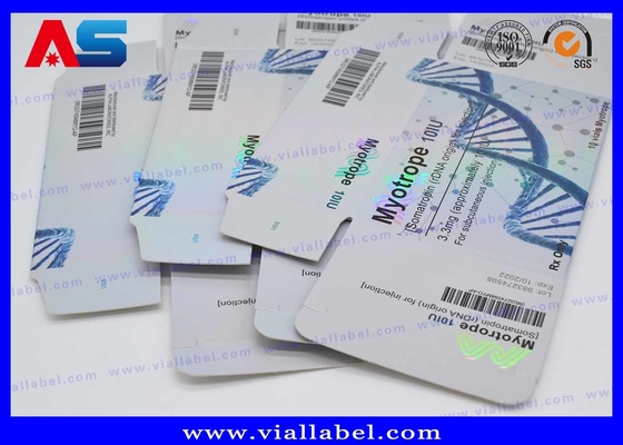 Phiole Tren Enanthate des freier Entwurfs-kundenspezifischer Papppapier-pharmazeutisches Verpacken-Kasten-10ml Aufkleber und Kasten