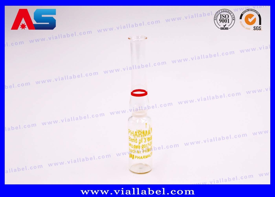 Sus tanon klare pharmazeutische Glasampulle mit Ringen 1ml 2ml 3ml 5ml 6ml 10ml