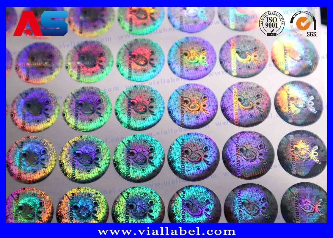 Custom 3D Holographische Manipulationssichere Sicherheitsetikette 20mm Anti-Fälschung Sicherheitscode Aufkleber Etikett