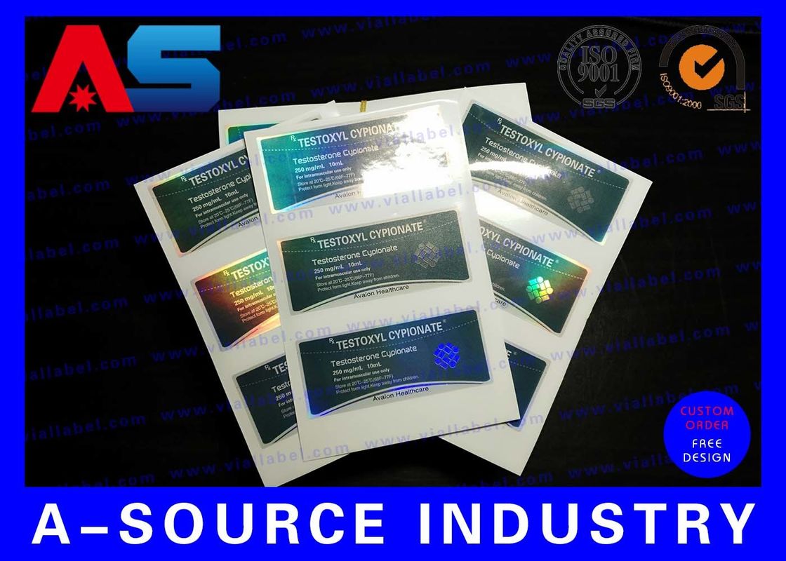 Matt Finish Wasserdichte Kunststoff Apothekenflaschen Etiketten Aufkleber für Peptide / Tirz