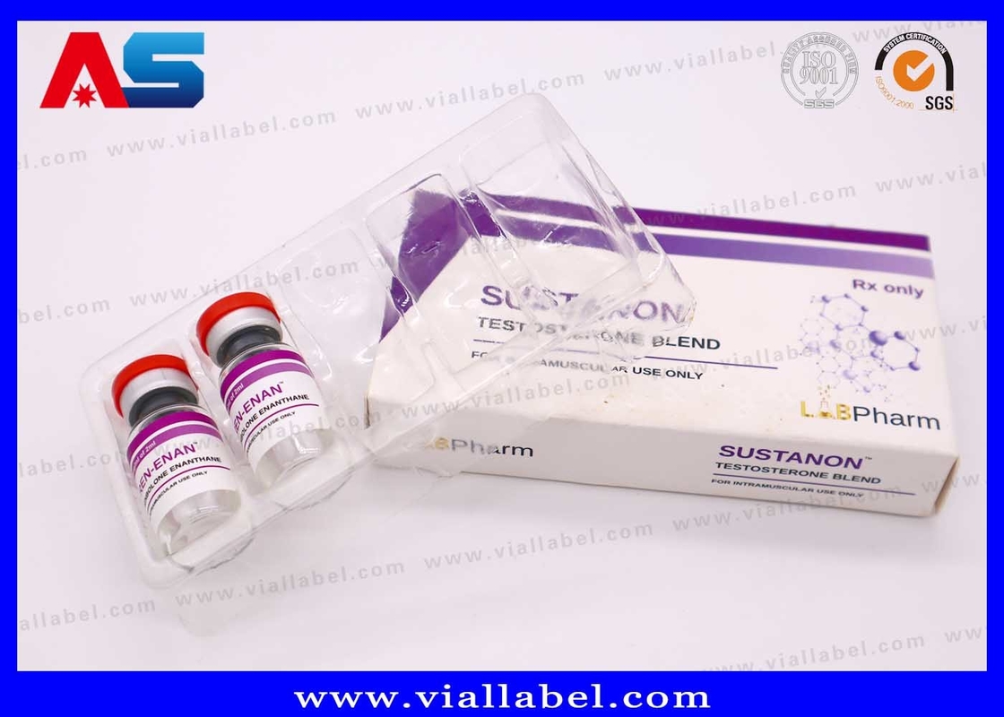 Anpassbare Plastikblisterverpackung für pharmazeutische Injektionen 10 ml Box Mock Up Service verfügbar