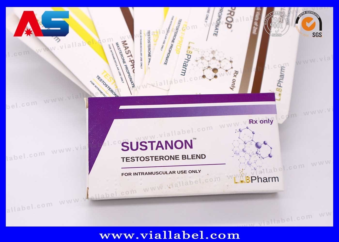 10 ml Kleine Schachtel für Injektionsflaschen, Matte Testmischung auf individuelle Weise Fläschchen Karton Druck für pharmazeutische Verpackung