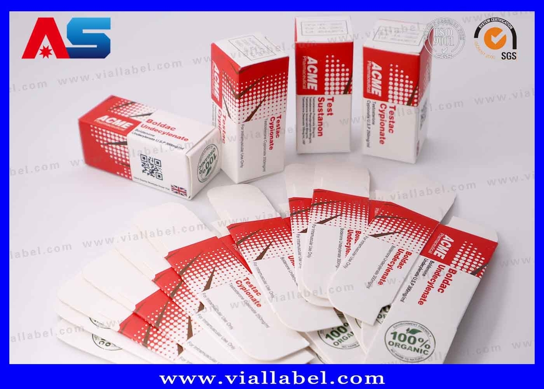 Hochwertiger HCG-Druck auf kleinen Ampullen und Kartons, Peptid-Papierverpackung für 2 Ampullen à 2 ml