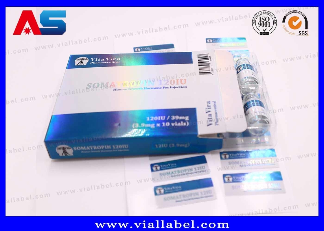 Benutzerdefinierte Etiketten für Peptidflaschen, gedruckte 2 ml Flaschen Aufkleber für Peptide Glasflaschen