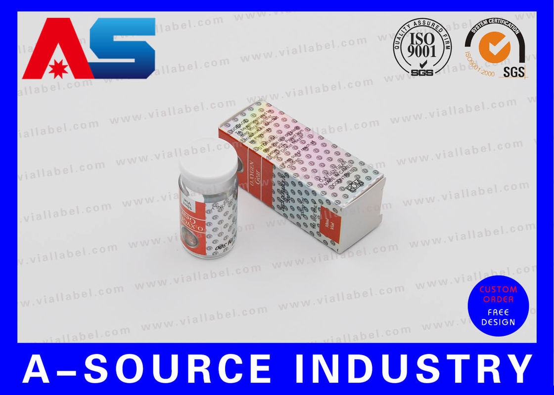 Holographische Metallkarton Umzugskisten Folie Tabletten für 50CC Flaschen pharmazeutische Verpackungskisten