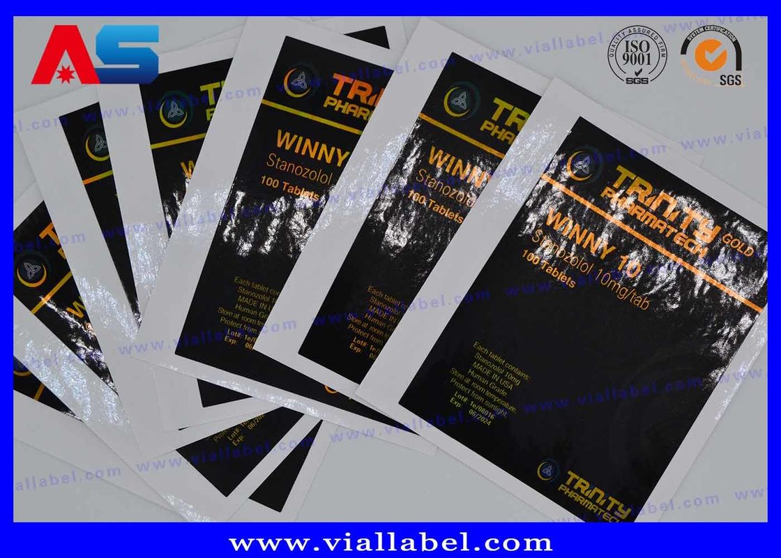 Laser-Hologramm-Rezept CMYK Pillenflaschenetikett-Aufkleber für Flasche/Beutel