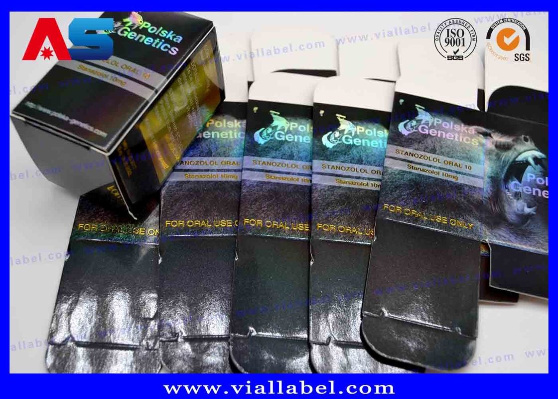 Kleine Aufbewahrungskisten Laserdruck Pharmazeutische individuelle Verpackung für 10 ml Flaschen
