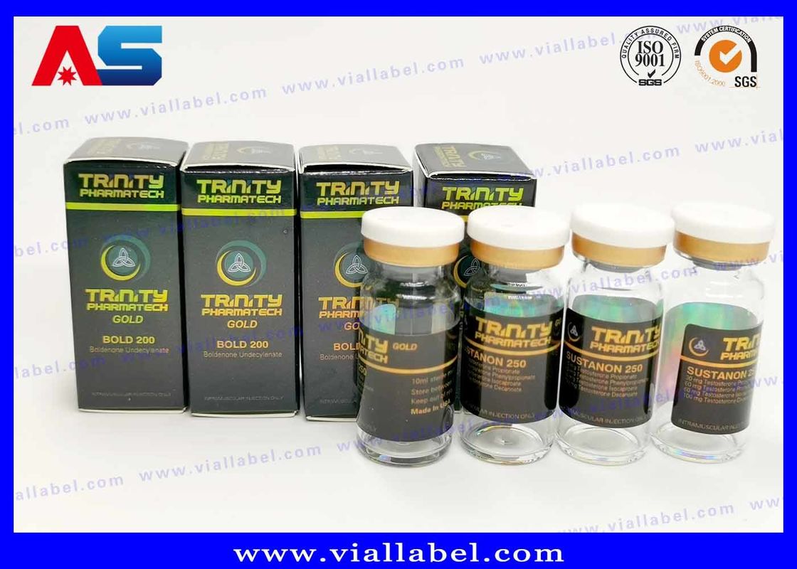 CMYK, das 10ml kundenspezifischen Vial Labels For Glass Medicine druckt, füllt ab