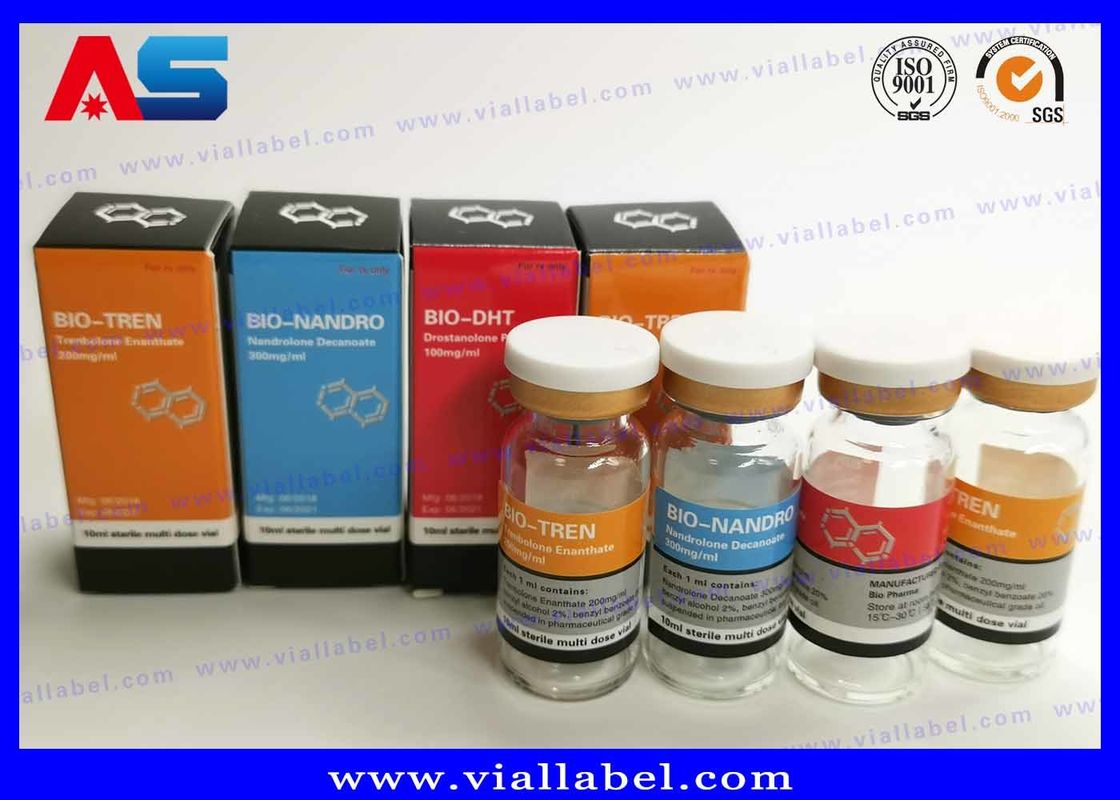 Bodybuilding Cypionat Pharmazeutische Flaschenetiketten 25x60mm ISO-zertifiziert für 10 ml Durchstechflaschen