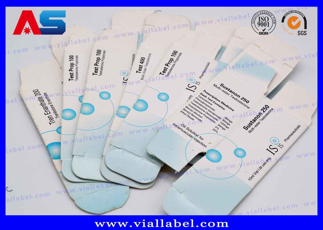 Benutzerdefinierte Hologramm-Vial-Aufbewahrungsbox Druck 10ml Vial-Boxen und Verpackung / kleine Verpackungsboxen