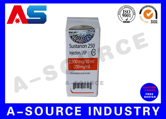 Holografische kundenspezifische bedruckte Schachteln, Medikamentenverpackungsschachteln für Produkt-Peptidfläschchen