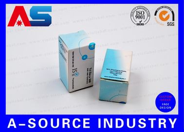 Acheter Peptide Fläschenschließfach Matte Veredelung Anti-Fälschung Blau-Weiß Druck für Bodybuilding-Verpackungen