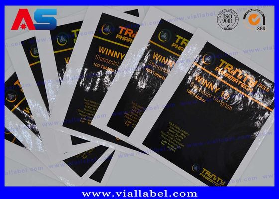 Laser-Hologramm-Rezept CMYK Pillenflaschenetikett-Aufkleber für Flasche/Beutel