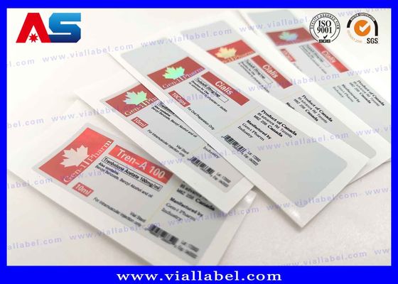 Flaschen-Aufkleber-klare Aufkleber für den Druck der Peptid-Flasche beschriftet Aufkleber der Phiole 10ml kleine Flaschenaufkleber